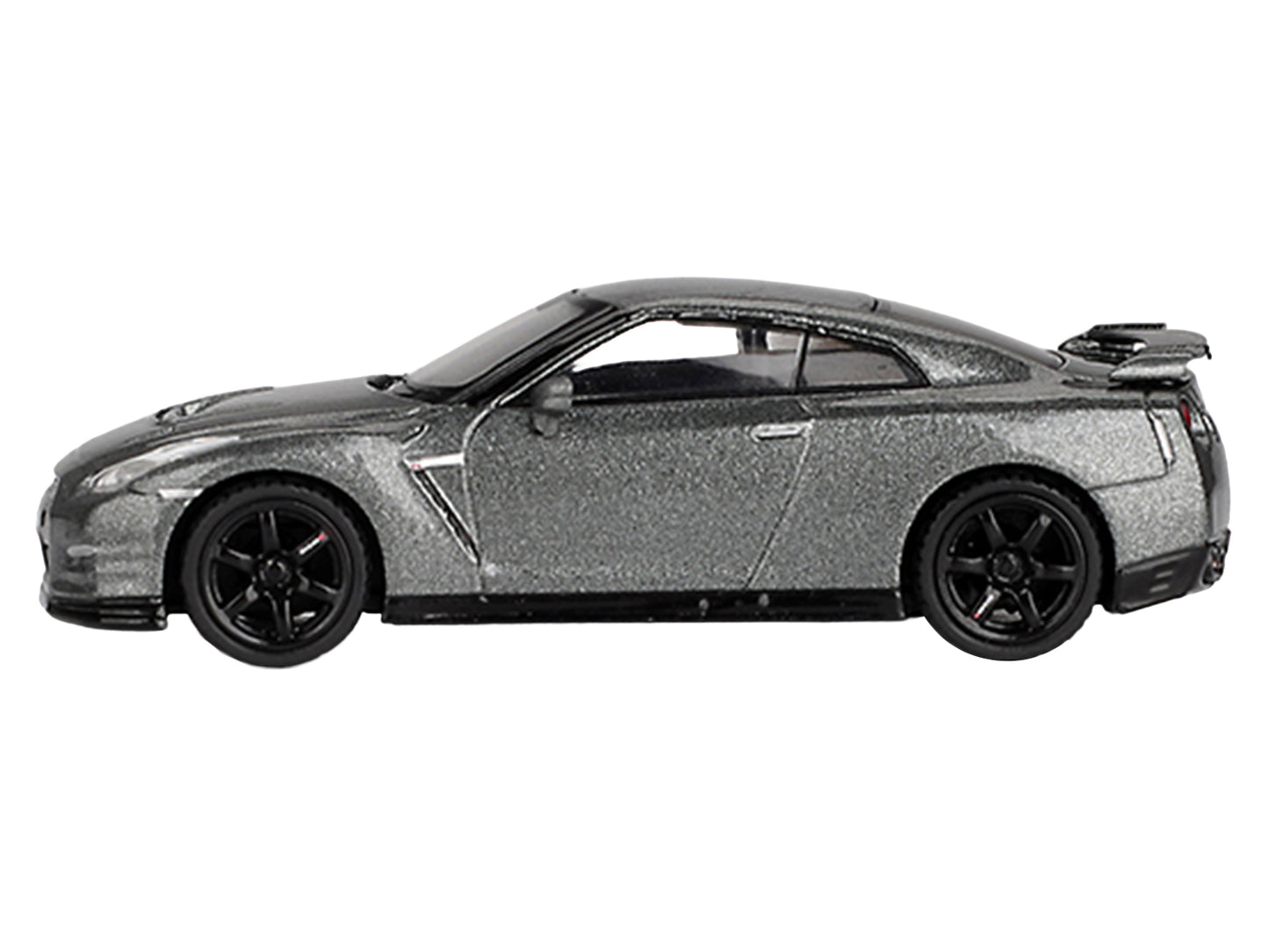 Nissan GT-R Nismo R35 CRS Version RHD (Right Hand Drive) Dark Metal Gray Metallic Limited Edition 1/64 Diecast Model Car by Mini GT