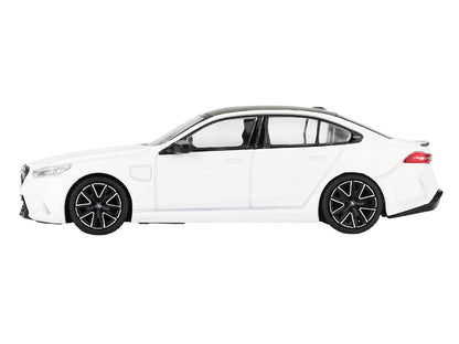 BMW M5 Alpine White with Carbon Top Limited Edition 1/64 Diecast Model Car by Mini GT