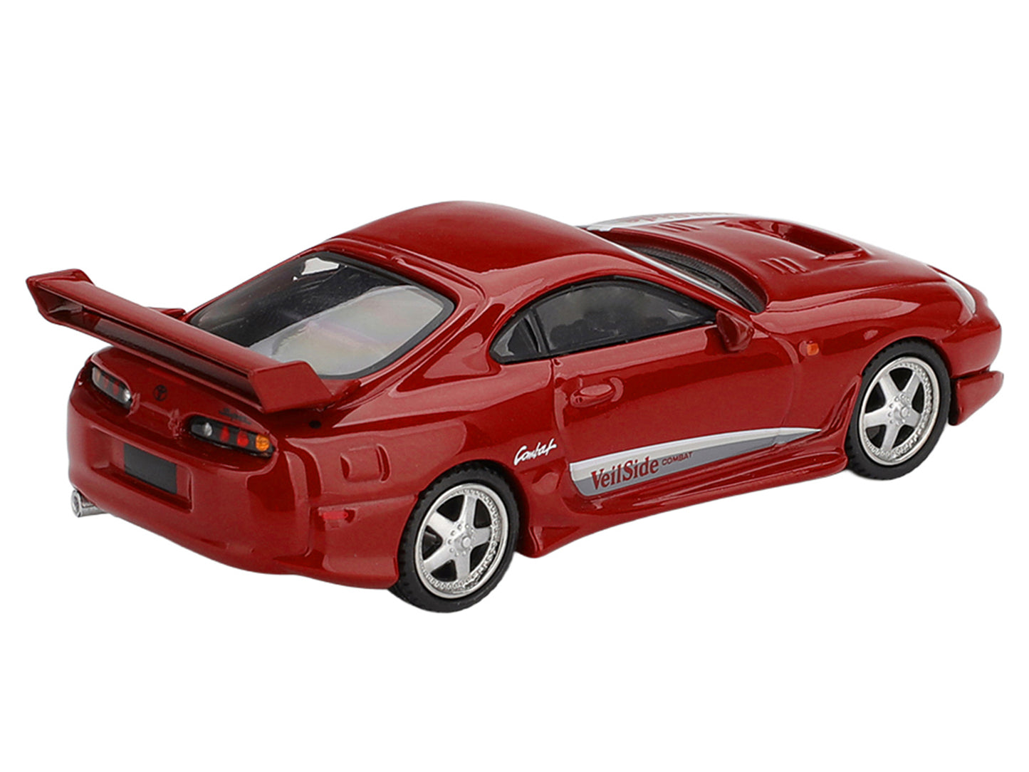 T&yota Supra "VeilSide Combat V-I" Red Limited Edition 1/64 T&y Diecast Model Car by Mini GT