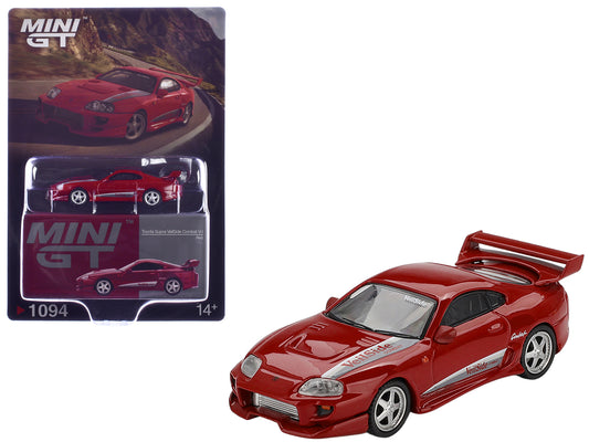T&yota Supra "VeilSide Combat V-I" Red Limited Edition 1/64 T&y Diecast Model Car by Mini GT
