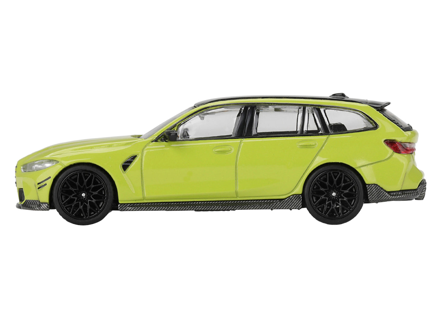 BMW M3 M Performance Touring Sao Paulo Yellow with Black Top Limited Edition 1/64 Diecast Model Car by Mini GT