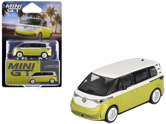 Volkswagen ID. Buzz Van Pomelo Yellow Metallic 1/64 Diecast Model - Mini GT