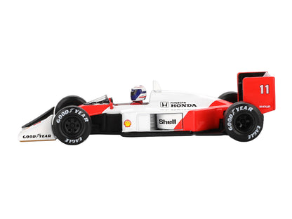McLaren MP4/4 #11 Alain Prost 2nd Place Formula 1/64 Scale Figure Set - Mini GT