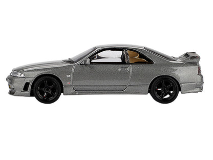 Nissan Skyline GT-R (NISMO BCNR33 CRS Version) RHD (Right Hand Drive) Dark Metal Gray Metallic Limited Edition 1/64 T&y Diecast Model Car by Mini GT