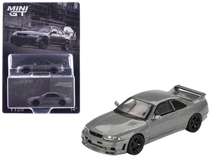 Nissan Skyline GT-R (NISMO BCNR33 CRS Version) RHD (Right Hand Drive) Dark Metal Gray Metallic Limited Edition 1/64 T&y Diecast Model Car by Mini GT