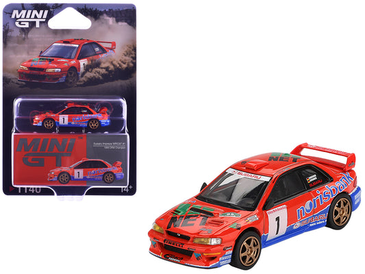 Subaru Impreza WRC97 #1 Armin Kremer - Fred 1/64 Diecast Model Car - Mini GT