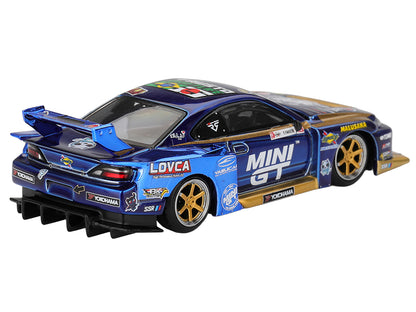Nissan Silvia (S15) LB-Super Silhouette RHD (Right Hand Drive) #555 Yukio Fausto "Team MINI GT Liberty Walk" "Formula Drift Japan" (2025) Limited Edition 1/64 T&y Diecast Model Car by Mini GT