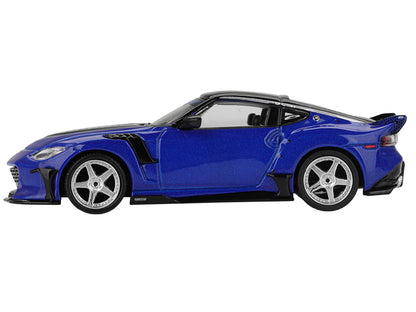 Nissan Z VeilSide FFZ400 Seiran Blue Metallic with Black Top Limited Edition 1/64 T&y Diecast Model Car by Mini GT