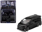 Toyota Alphard 40 KUHL Van RHD Black 1/64 Diecast Model Car - Mini GT