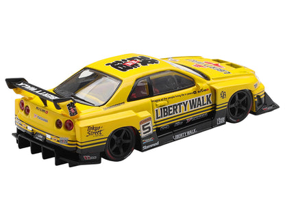 Nissan LB-ER34 Super Silhouette Skyline RHD #5 1/64 Diecast Model Car - Mini GT