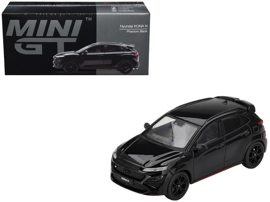 Hyundai Kona N Phantom Black Limited Edition 1/64 T&y Diecast Model Car by Mini GT