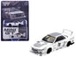 Nissan Skyline GT-R (R32) RHD #58 White Gray 1/64 Diecast Model Car - Mini GT