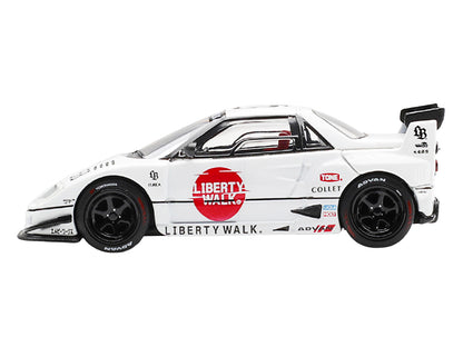 Mazda AZ-1 Liberty Walk LB40 RHD #58 White Red 1/64 Diecast Model Car - Mini GT