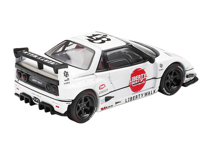 Mazda AZ-1 Liberty Walk LB40 RHD #58 White Red 1/64 Diecast Model Car - Mini GT