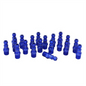 Milton Industries ColorFit Plugs, T-style Blue, 1/4" MNPT