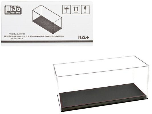 Showcase Acrylic Display Case Synthetic Leather Base Mijo Exclusives 1/18 Scale