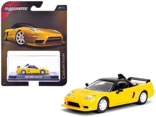 1995 Honda NSX-R GT RHD (Right Hand Drive) Yellow with Black Top "Collection" Series 1/64 T&y Diecast Model Car by Majorette