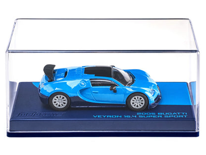 2005 Bugatti Veyron 16.4 Super Sport Blue "Collection" Series 1/64 Diecast Model Car by Majorette