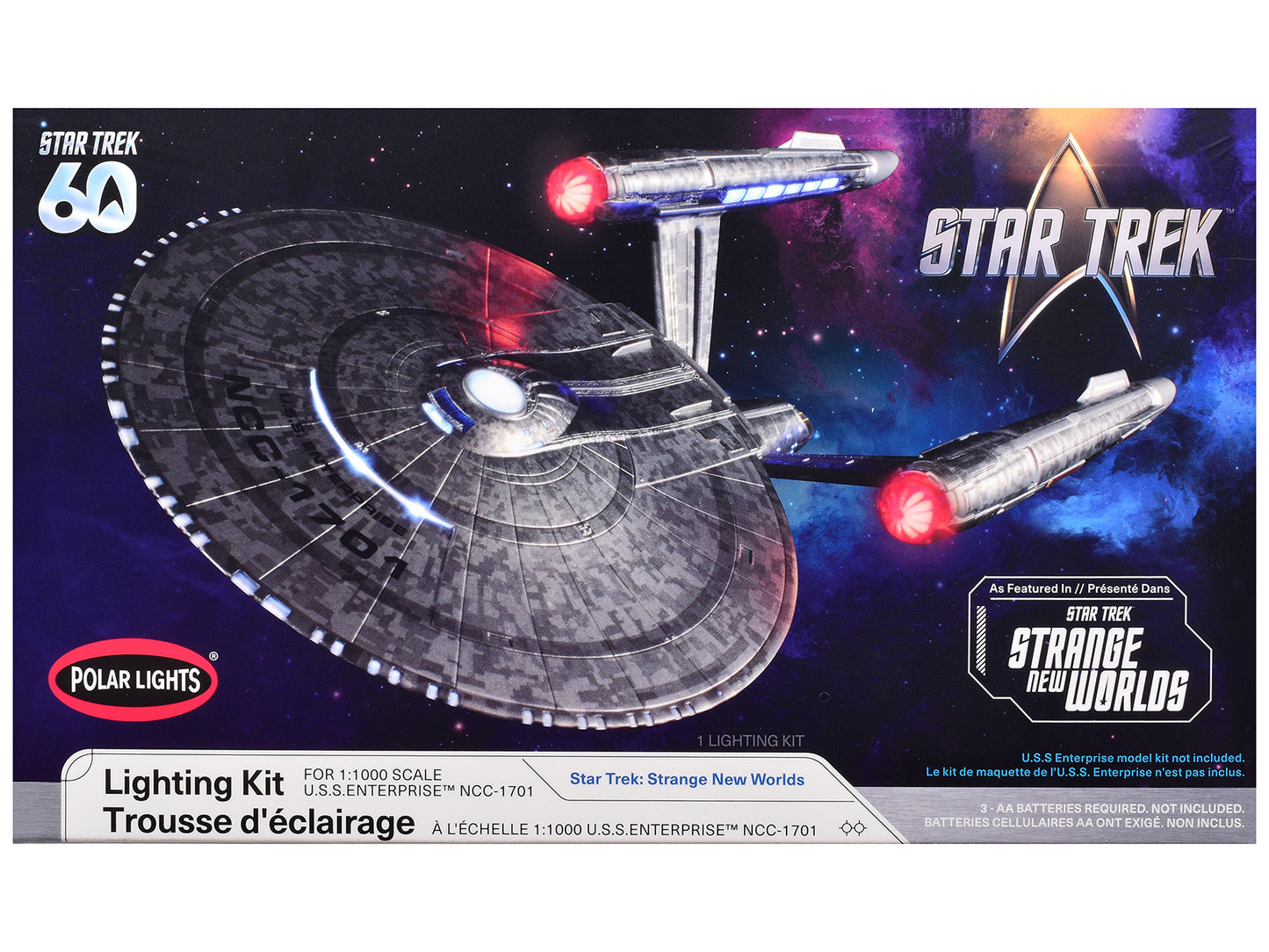 Star Trek: Strange New Worlds (2022-Current) TV Series USS Enterprise NCC-1701 Lighting Kit for 1/1000 Model Kit by Polar Lights T&y