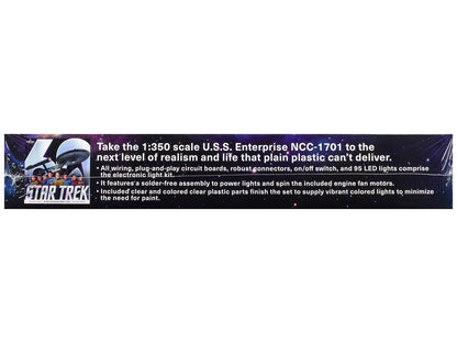 Skill 2 Model Kit Star Trek The Original Series USS Enterprise 60th Anniversary Lighting Set for 1/350 Scale Model by Polar Lights