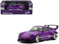 RWB 930 Purple with White Stripes 1/64 T&y Diecast Model Car by Model Model