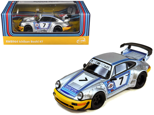 RWB 964 #7 Silver Metallic with Stripes 1/64 Diecast by Model Model
