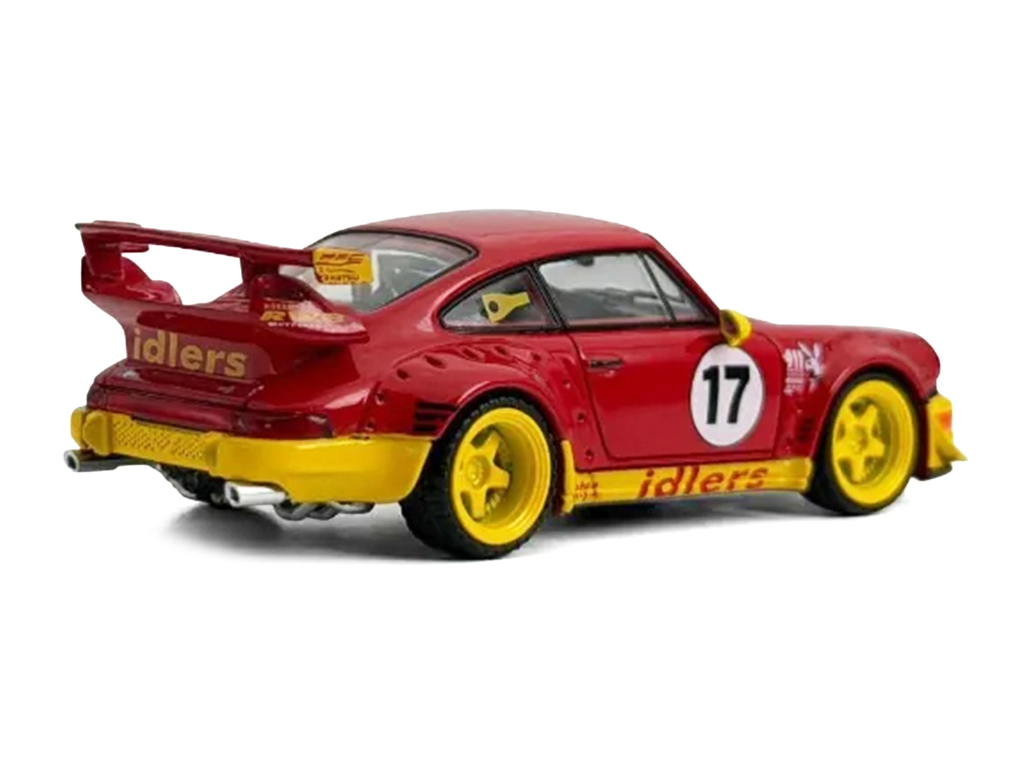RWB 964 #17 "Idlers Club" Red with Yellow Accents 1/64 T&y Diecast Model Car by Model Model