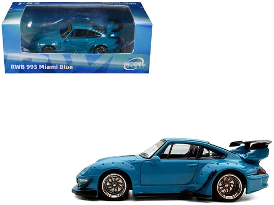 RWB 993 Miami Blue 1/64 Diecast by Model Model