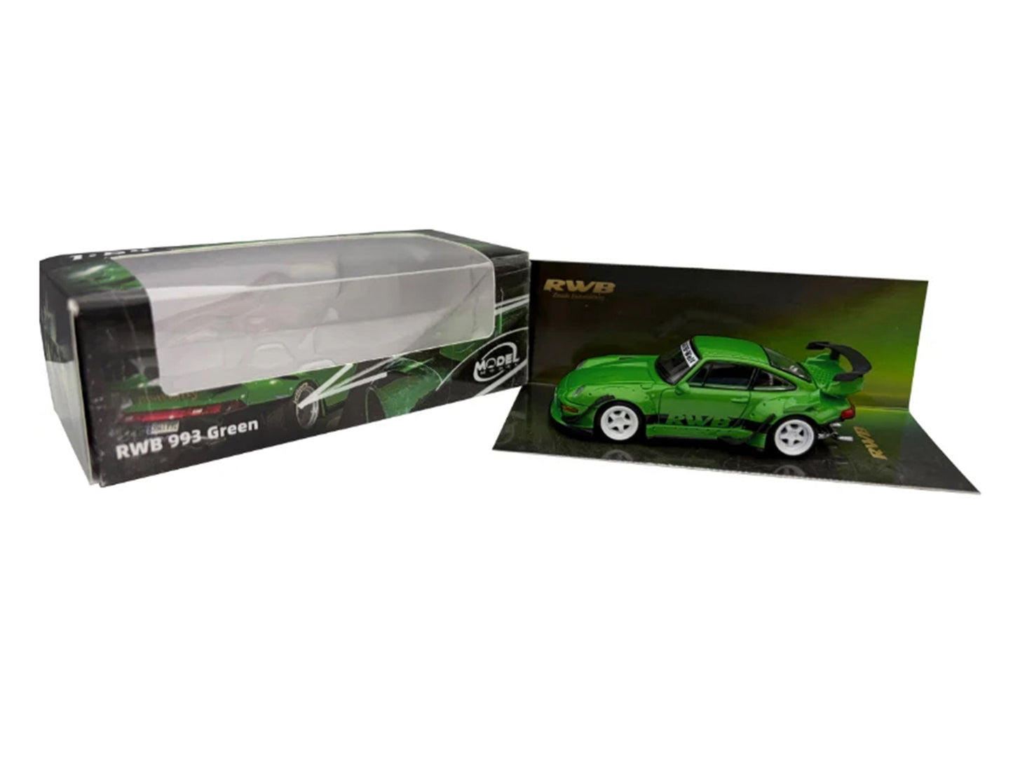 RWB 993 Green with Black Stripes 1/64 T&y Diecast Model Car by Model Model