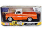1966 Chevrolet C10 Fleetside Pickup Truck Lowrider Orange Metallic with White Top "Get Low" Series 1/24 Diecast Model Car by Motormax <h2>1966 Motormax</h2> <p>High-quality perfect for collectors and