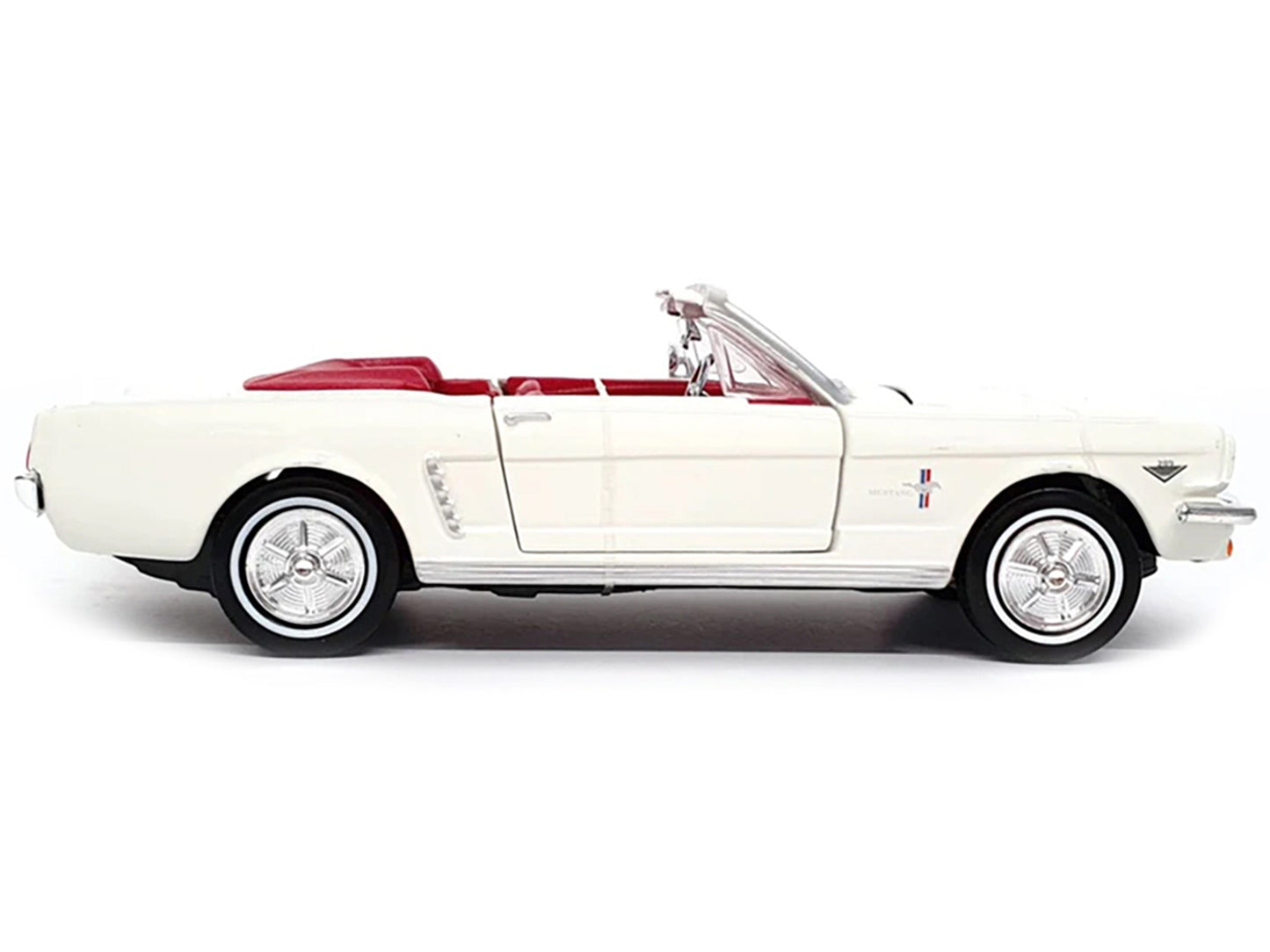 1964 1/2 Ford Mustang Convertible White with Red Interior James Bond 007 "Goldfinger" (1964) Movie "James Collection" Series 1/24 Diecast Model Car by Motormax <h2>1964 Motormax</h2> <p>High-quality p