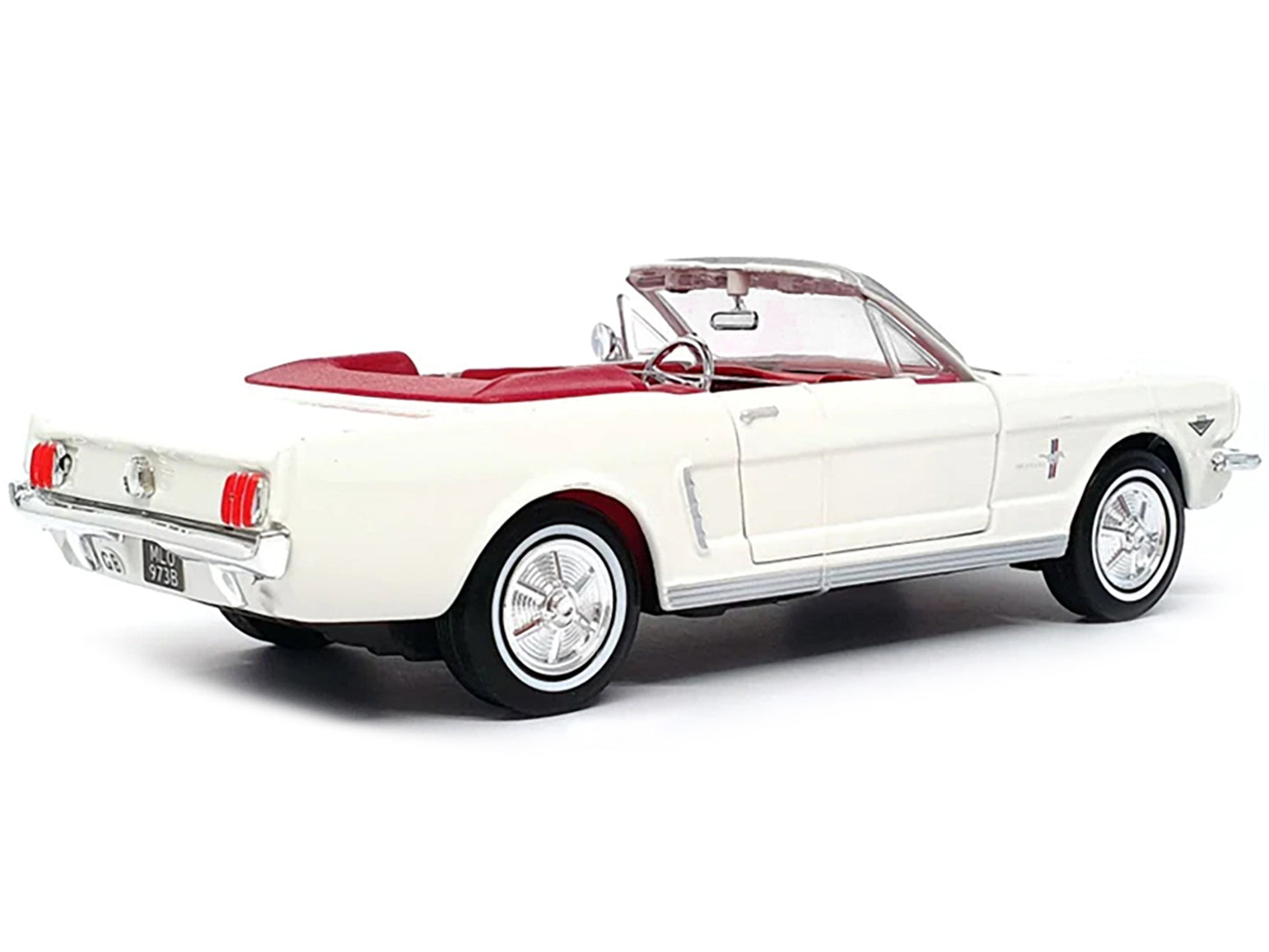 1964 1/2 Ford Mustang Convertible White with Red Interior James Bond 007 "Goldfinger" (1964) Movie "James Collection" Series 1/24 Diecast Model Car by Motormax <h2>1964 Motormax</h2> <p>High-quality p