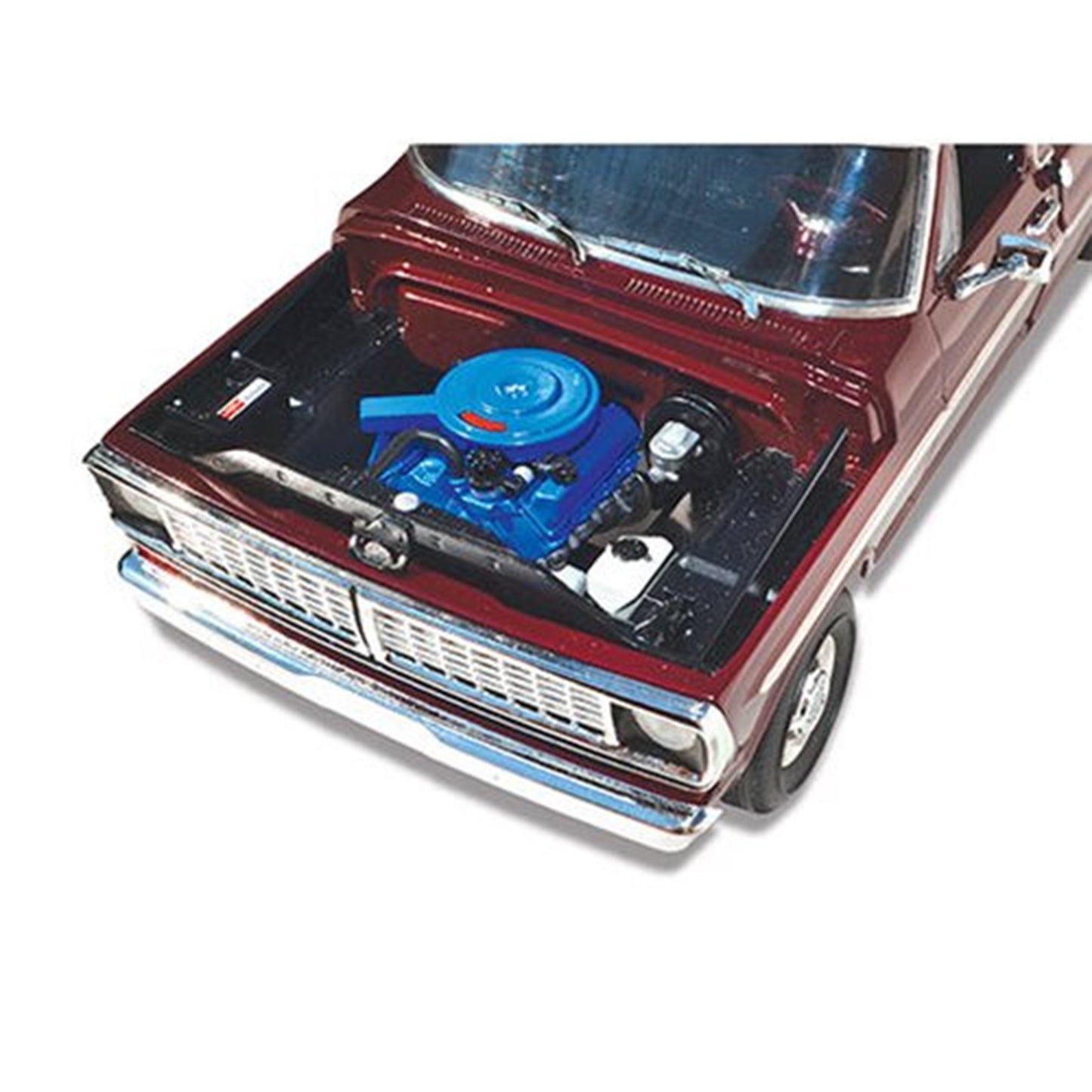 Skill 3 Model Kit 1970 Ford F-100 Custom Cab 4x4 Pickup Truck 1/25 Scale Model by Moebius