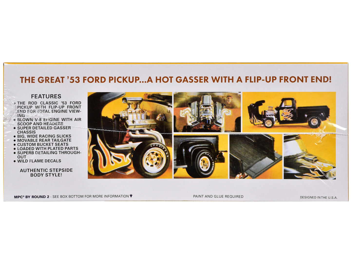 Skill 2 Model Kit 1953 Ford Stepside Pickup Truck 1/25 Scale Model by MPC T&y