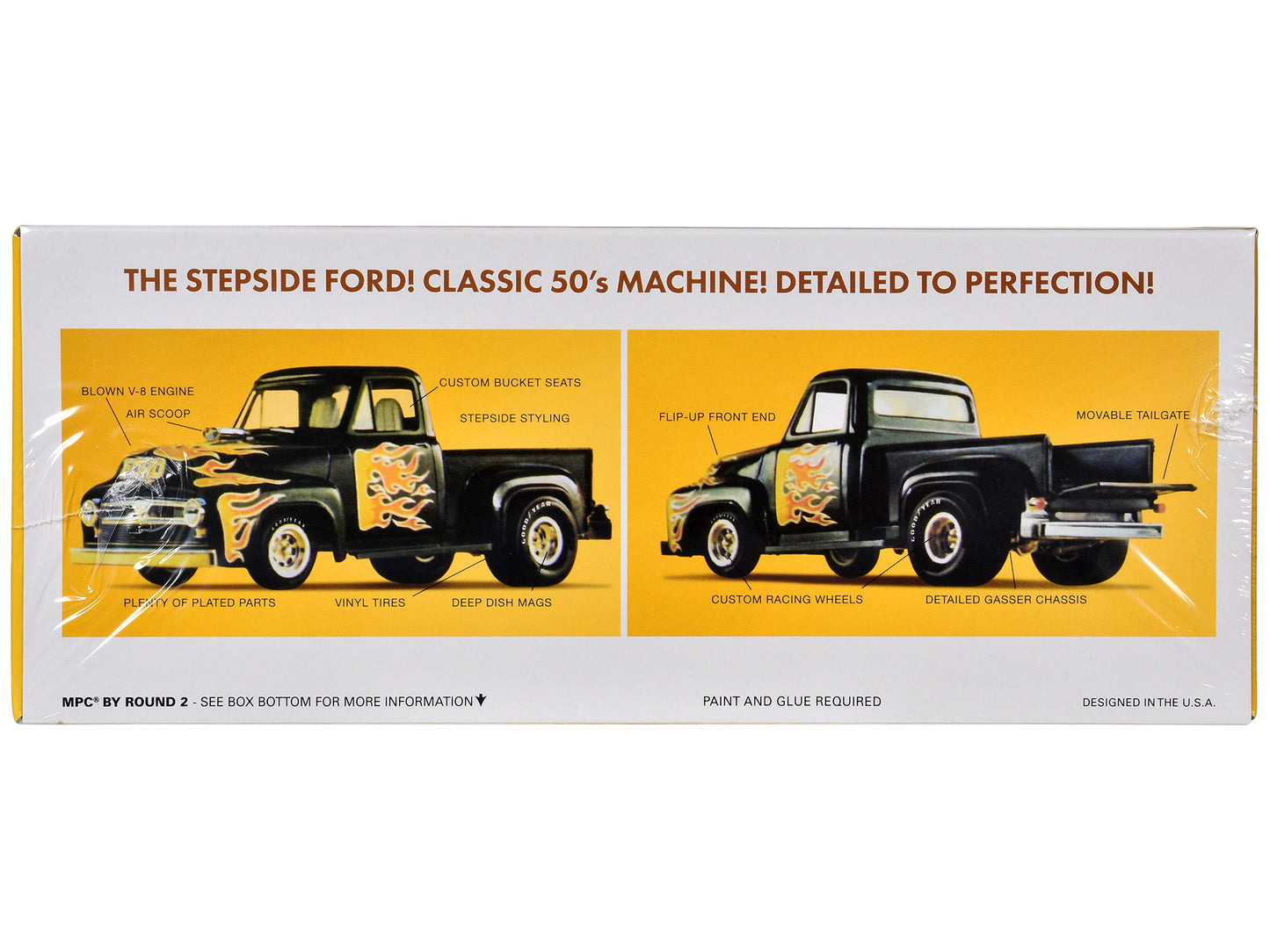 Skill 2 Model Kit 1953 Ford Stepside Pickup Truck 1/25 Scale Model by MPC T&y
