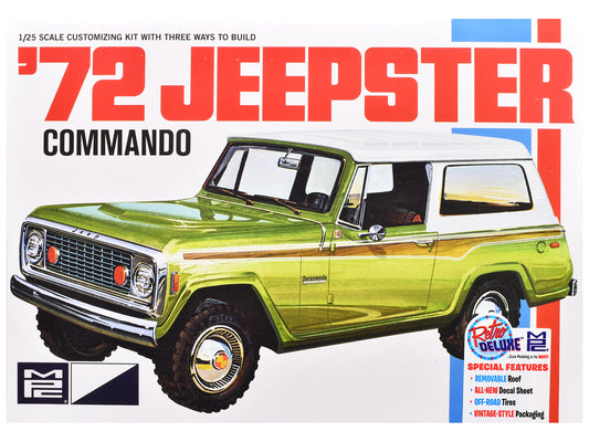Skill 2 Model Kit 1972 Jeep Jeepster Commando 1/25 Scale Model by MPC T&y
