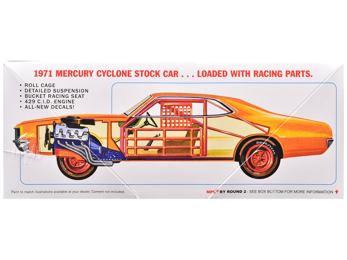 Skill 2 Model Kit 1971 Mercury Cyclone Stock Car 1/25 Scale by MPC <h2>Skill MPC</h2> <p>High-quality diecast perfect for collectors and enthusiasts. Features detailed interior exterior craftsmanship,