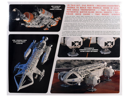 Skill 2 Model Kit Eagle and Hawk War Games Edition "Space: 1999" (1975-1977) TV Series 1/72 Scale Model by MPC