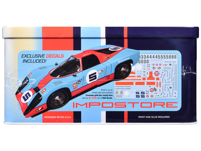 Skill 2 Model Kit Gulf Racing Impostore with Collector Tin 1/25 Plastic Model by MPC
