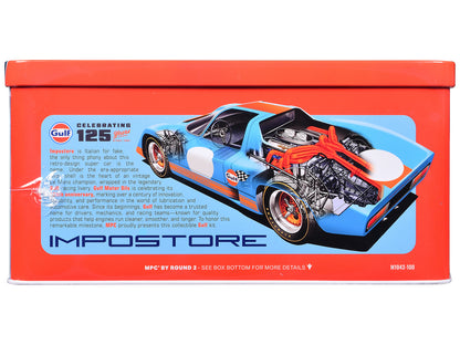 Skill 2 Model Kit Gulf Racing Impostore with Collector Tin 1/25 Plastic Model by MPC