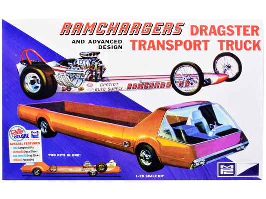 Skill 2 Model Kit Ramchargers Dragster Advanced Design Transport Truck 2 Kits 1