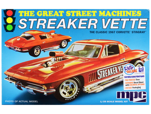 Skill 2 Model Kit 1967 Chevrolet Corvette Stingray Streaker Vette 1/25 Scale
