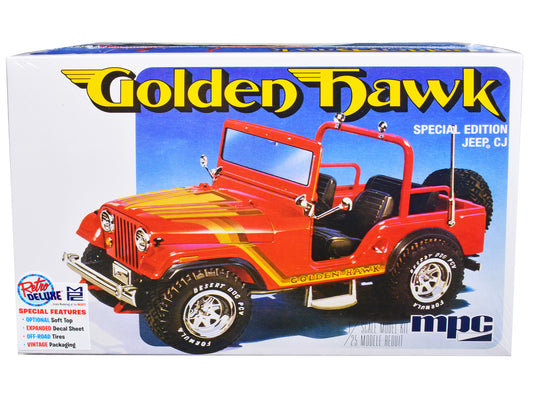 Skill 2 Model Kit 1981 Jeep CJ5 Golden Hawk 1/25 Scale Model by MPC