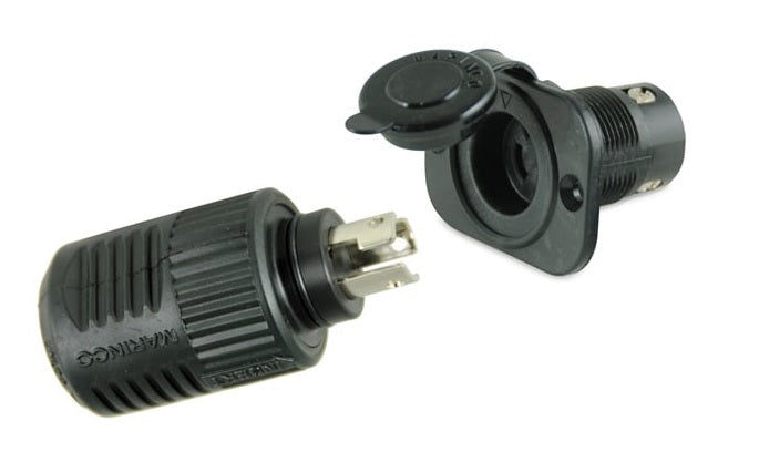 Marinco 12VCP 3-Wire Connect Wtron Pro Receptacle and Plug