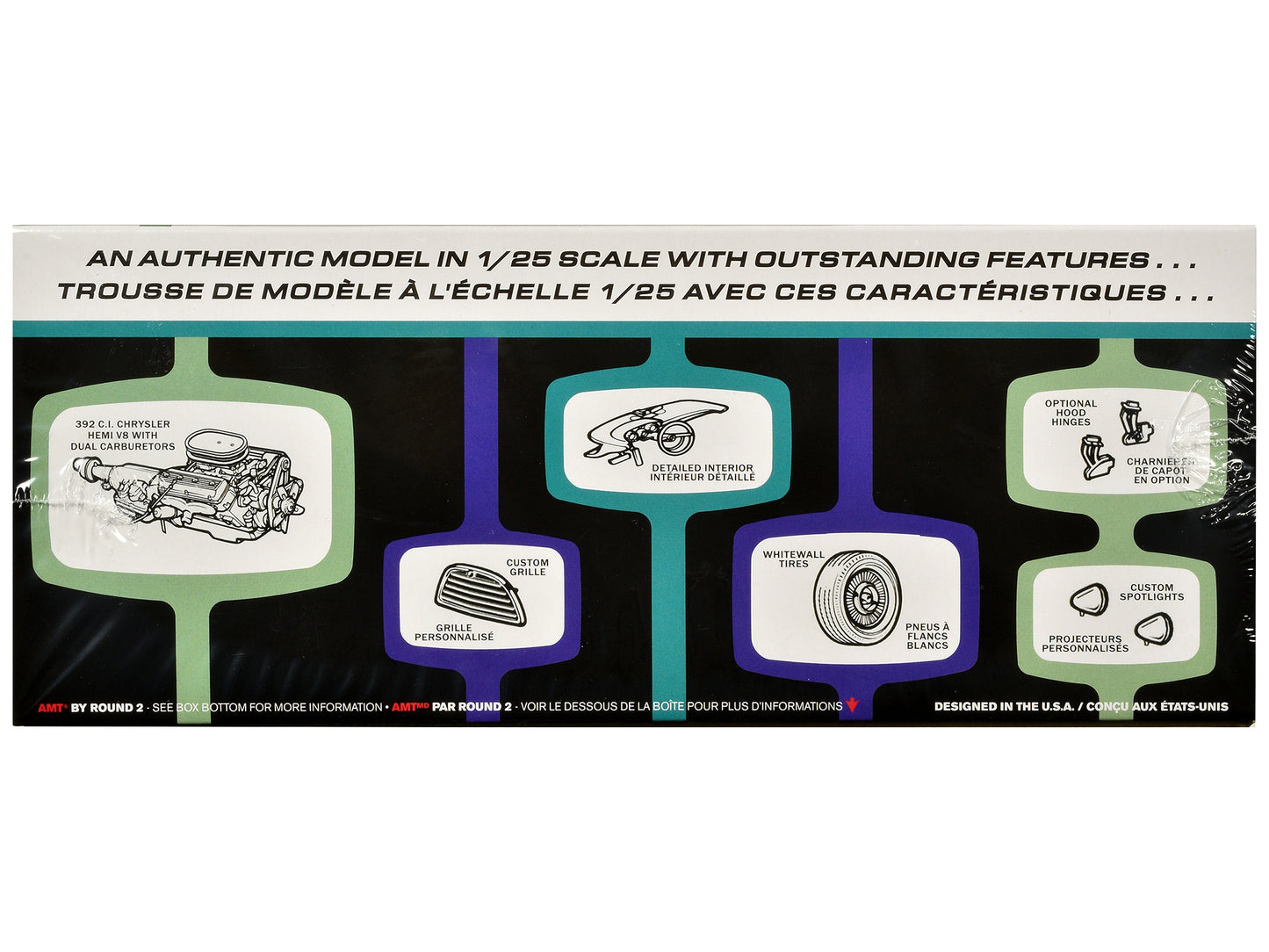 Skill 2 Model Kit 1957 Chrysler 300 Custom 1/25 Scale by AMT <h2>Skill AMT</h2> <p>High-quality diecast car perfect for collectors and enthusiasts. Features detailed interior exterior craftsmanship, r