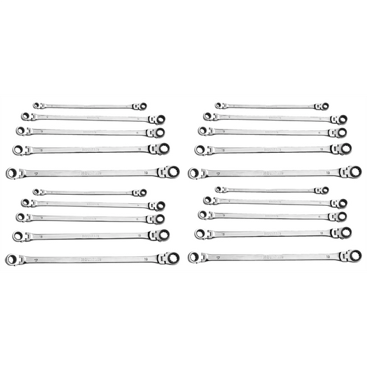 Mountain 4SETS- 5 PC METRIC FLEXIBLE REVERSIBLE RATCHET