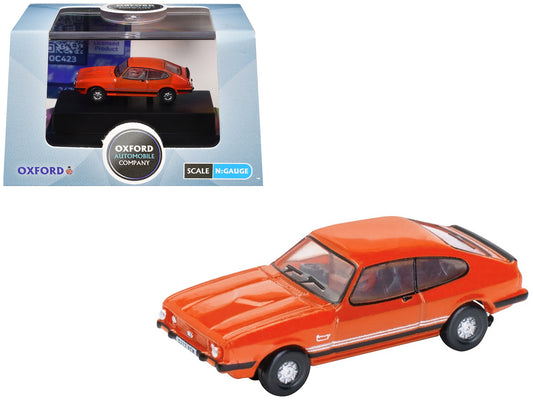 Ford Capri Mk3 RHD (Right Hand Drive) Sebring Red 1/148 (N) Scale T&y Diecast Model Car by Oxford T&y Diecast