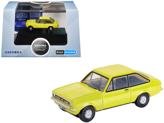 Ford Escort Mk2 RHD (Right Hand Drive) Signal Yellow 1/148 (N) Scale T&y Diecast Model Car by Oxford T&y Diecast