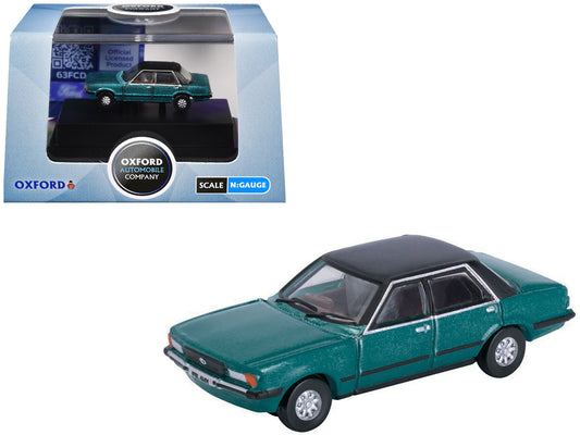 Ford Cortina Mk5 RHD (Right Hand Drive) Cosmos Blue Metallic with Black Top 1/148 (N) Scale T&y Diecast Model Car by Oxford T&y Diecast