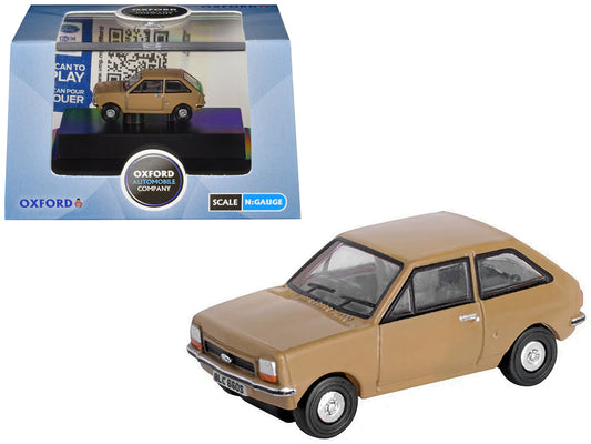 Ford Fiesta Mk1 RHD (Right Hand Drive) Nevada Beige 1/148 (N) Scale T&y Diecast Model Car by Oxford T&y Diecast